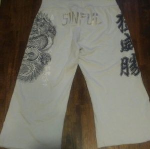 Sinful by Affliction size medium capri sweats